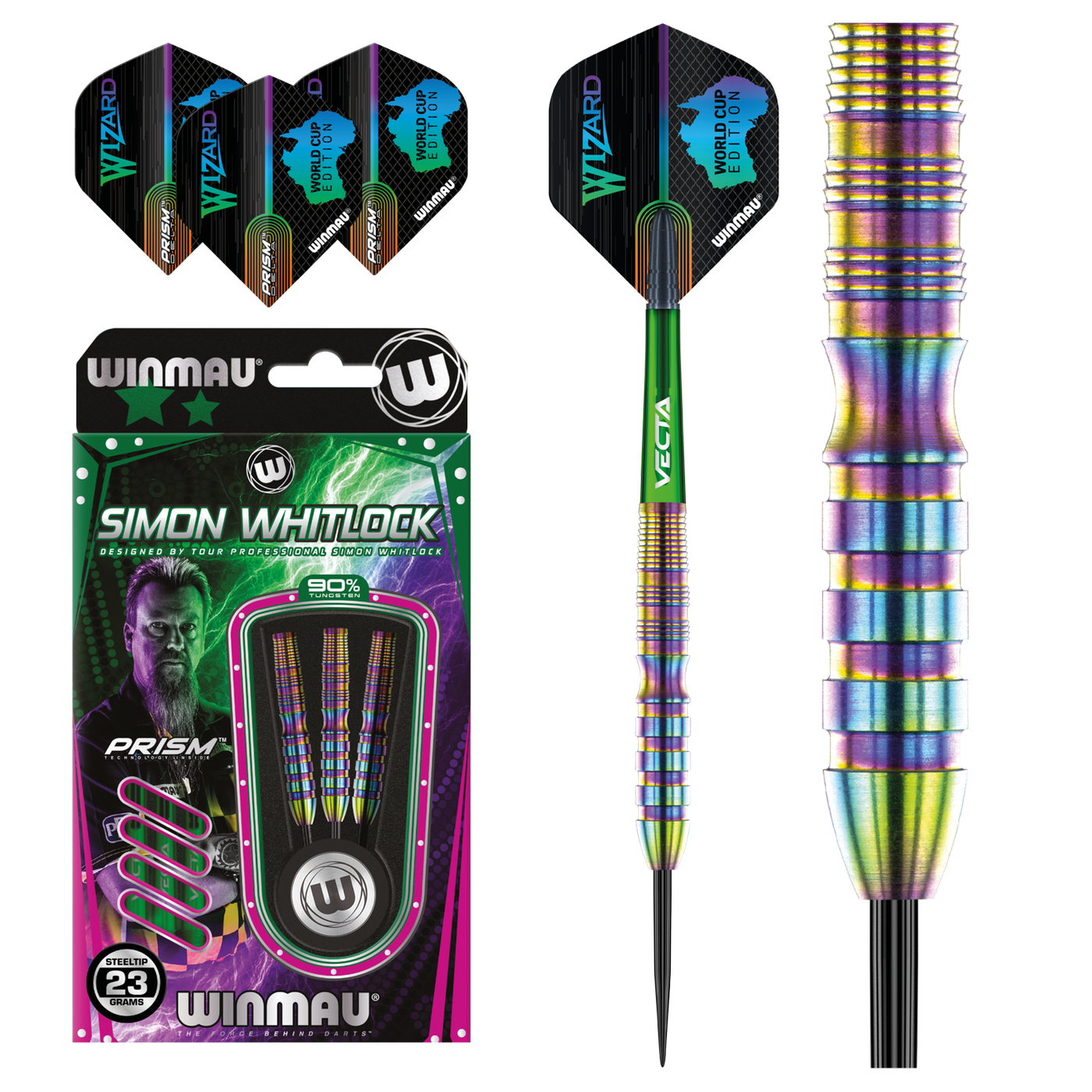 [Tweedekans] Winmau Simon Whitlock World Cup SE 90%-24gram