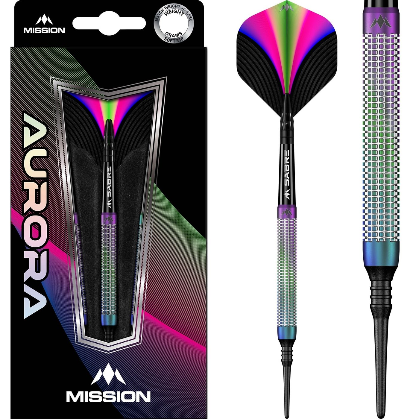Mission Aurora Coral PVD 90% Soft Tip Darts