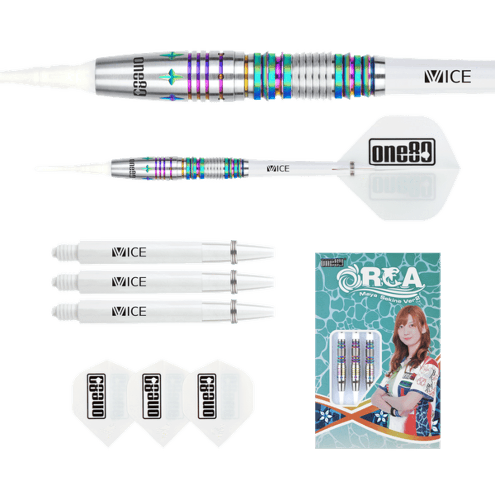 ONE80 Maya Sekine Orca II Chameleon 90% Soft Tip Darts