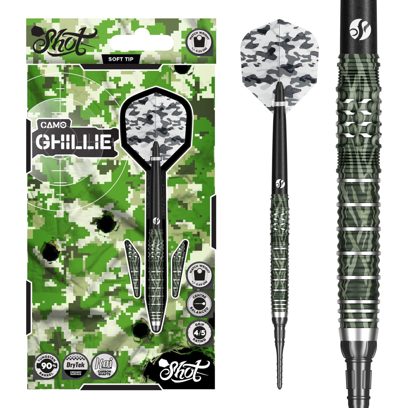 Shot Camo Ghillie 90% - Šipky Soft