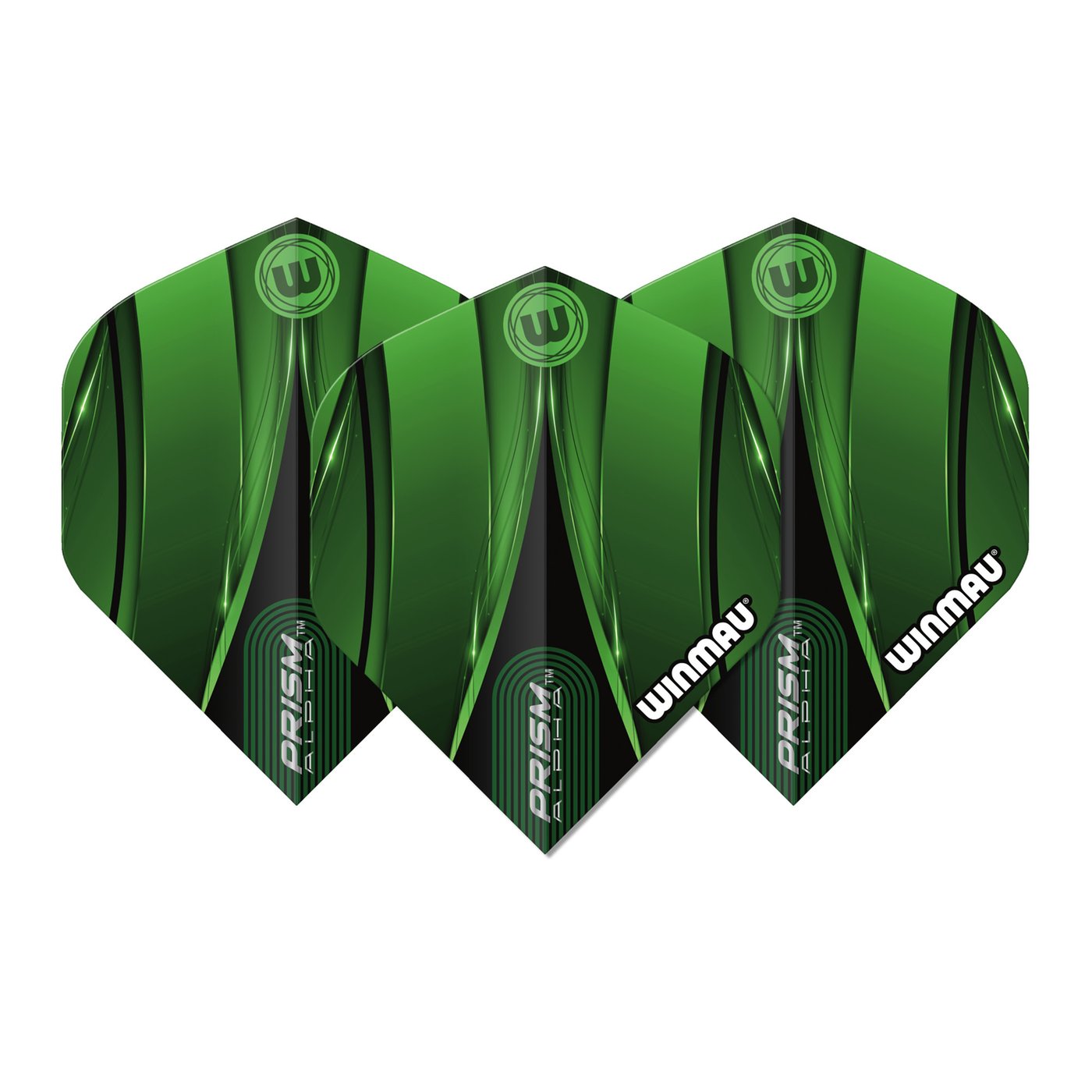Winmau Prism Alpha Sniper Green Darts Flights
