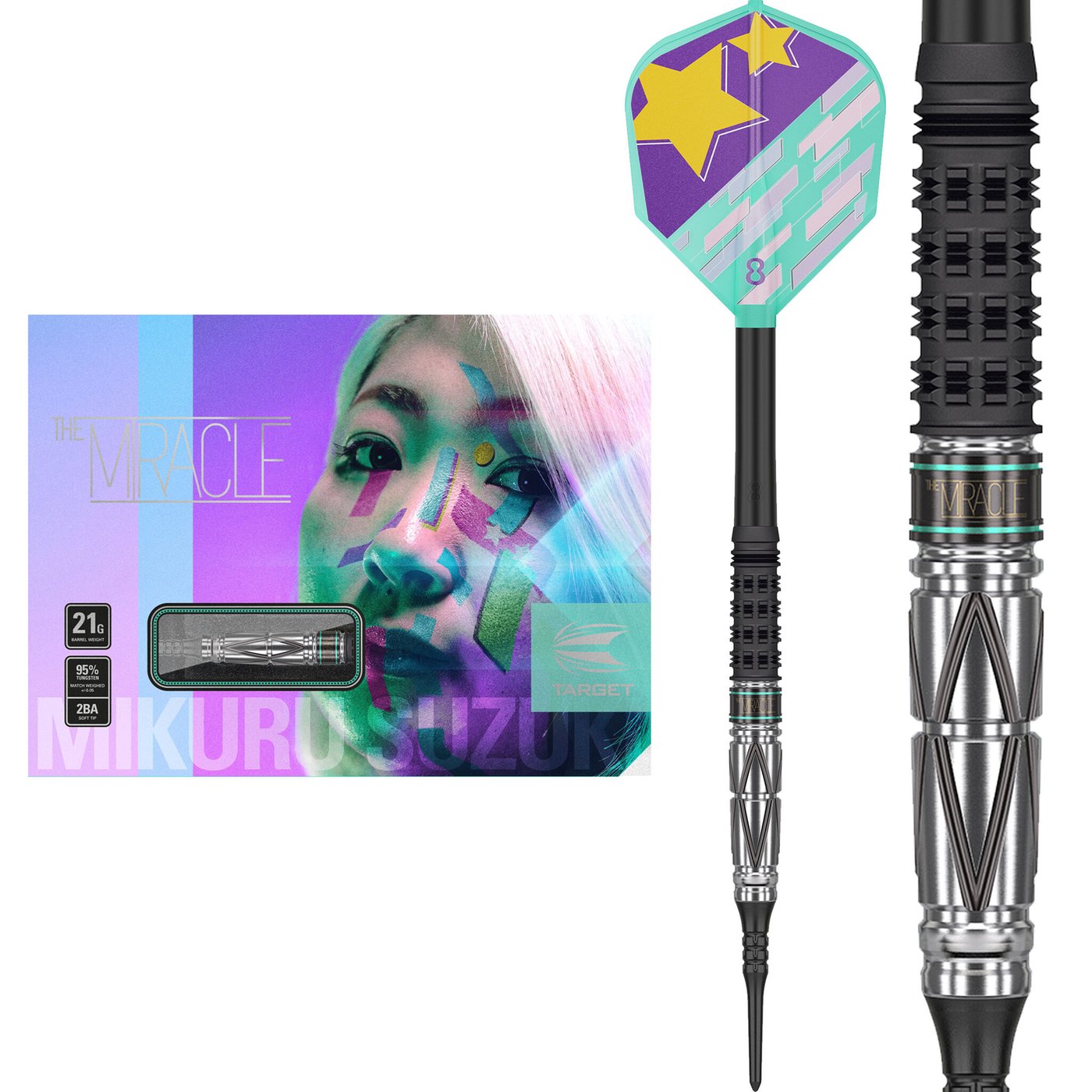 Target Japan Mikuru Suzuki The Miracle G4 95% Soft Tip Darts