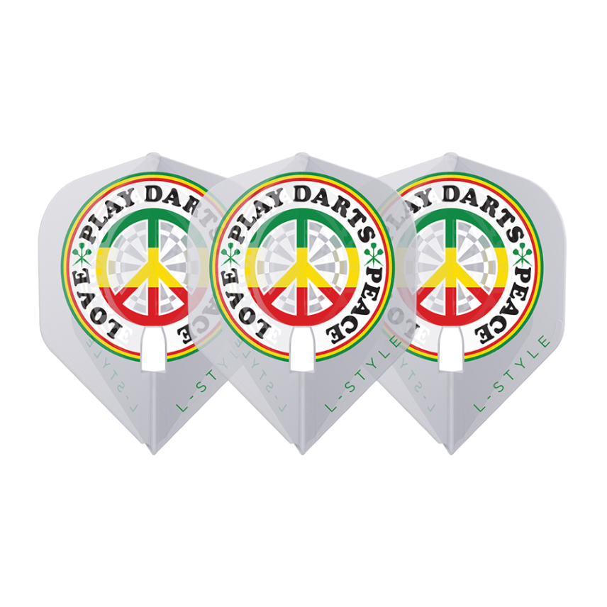 L-Style L1 PRO Deta Hedman V4 Clear White Darts Flights