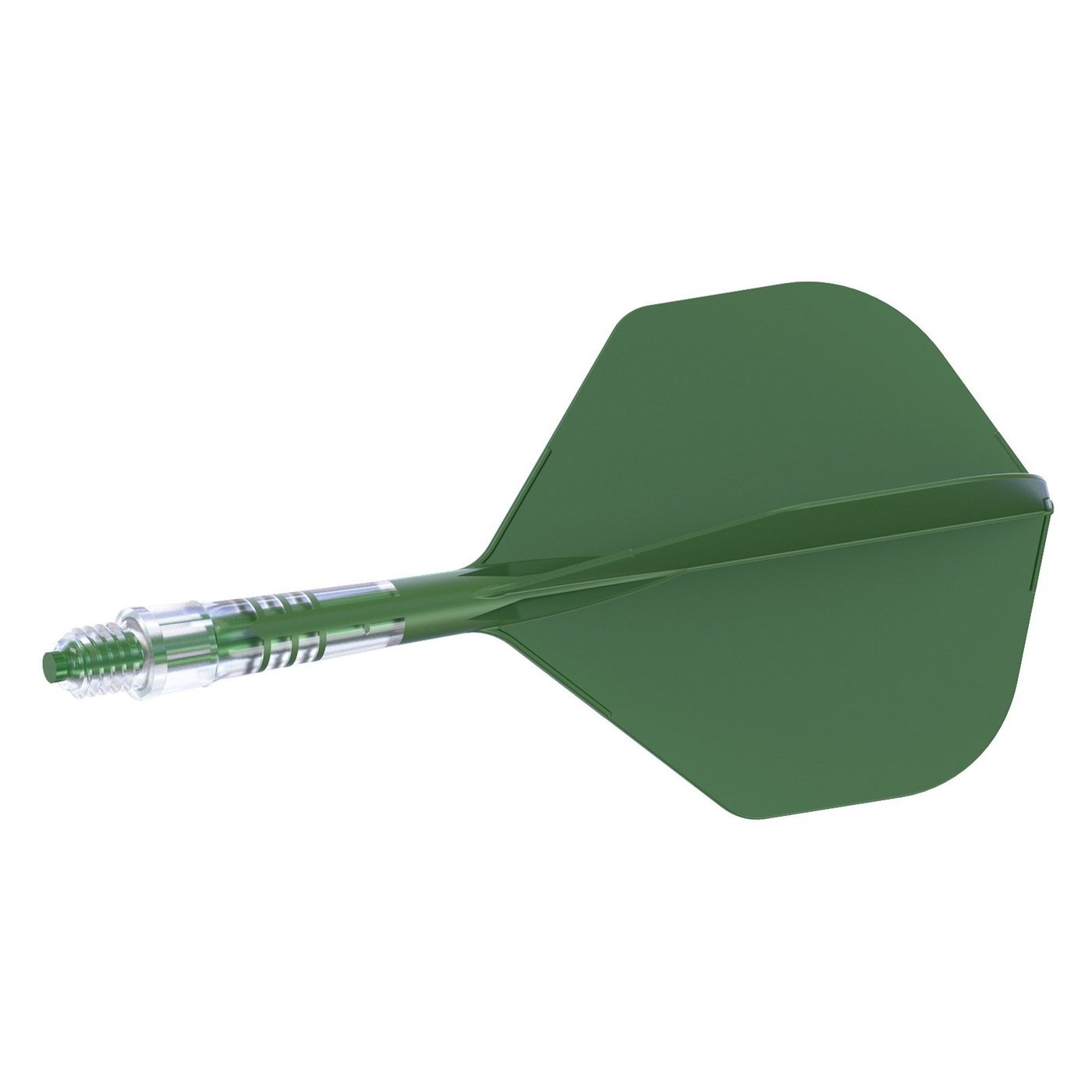 Cuesoul ROST T19 Integrated Flights Small Standard Wing Carbon Green - Dart Flights