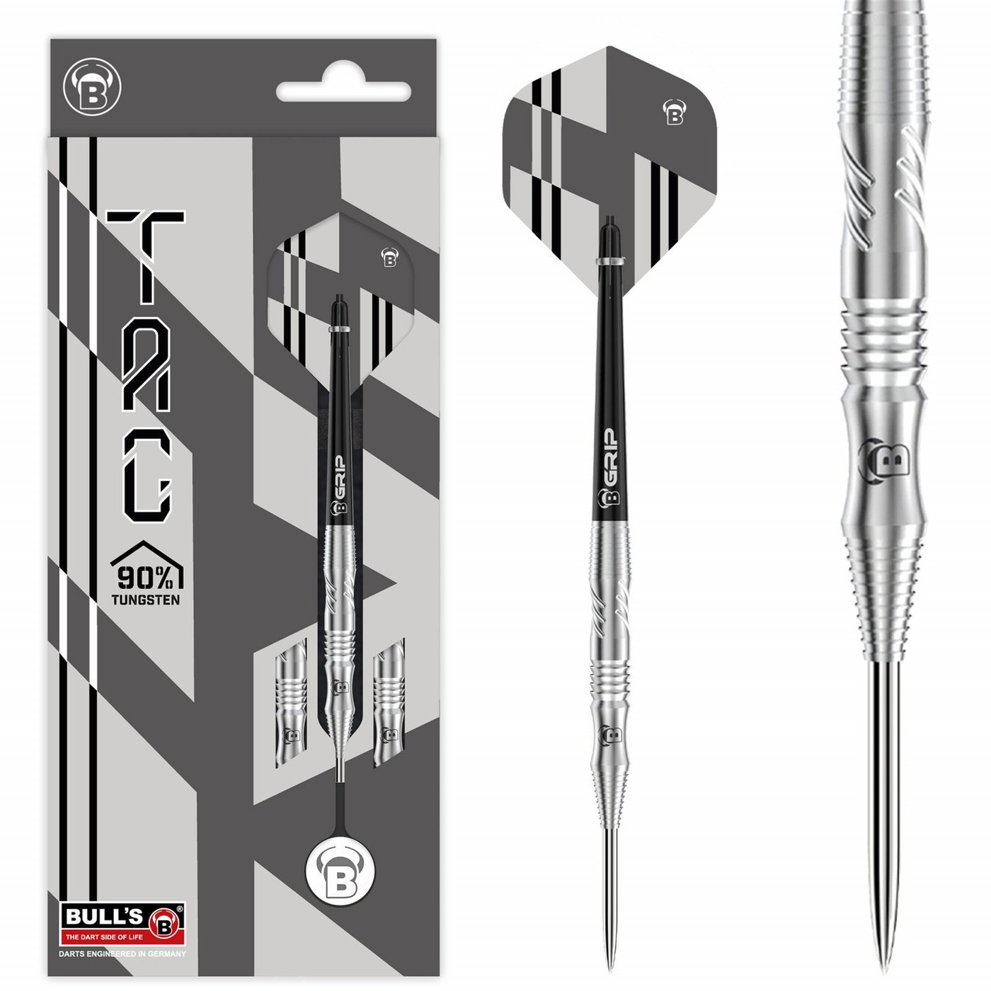 BULL'S Tac T1 90% - Fléchettes pointe Acier
