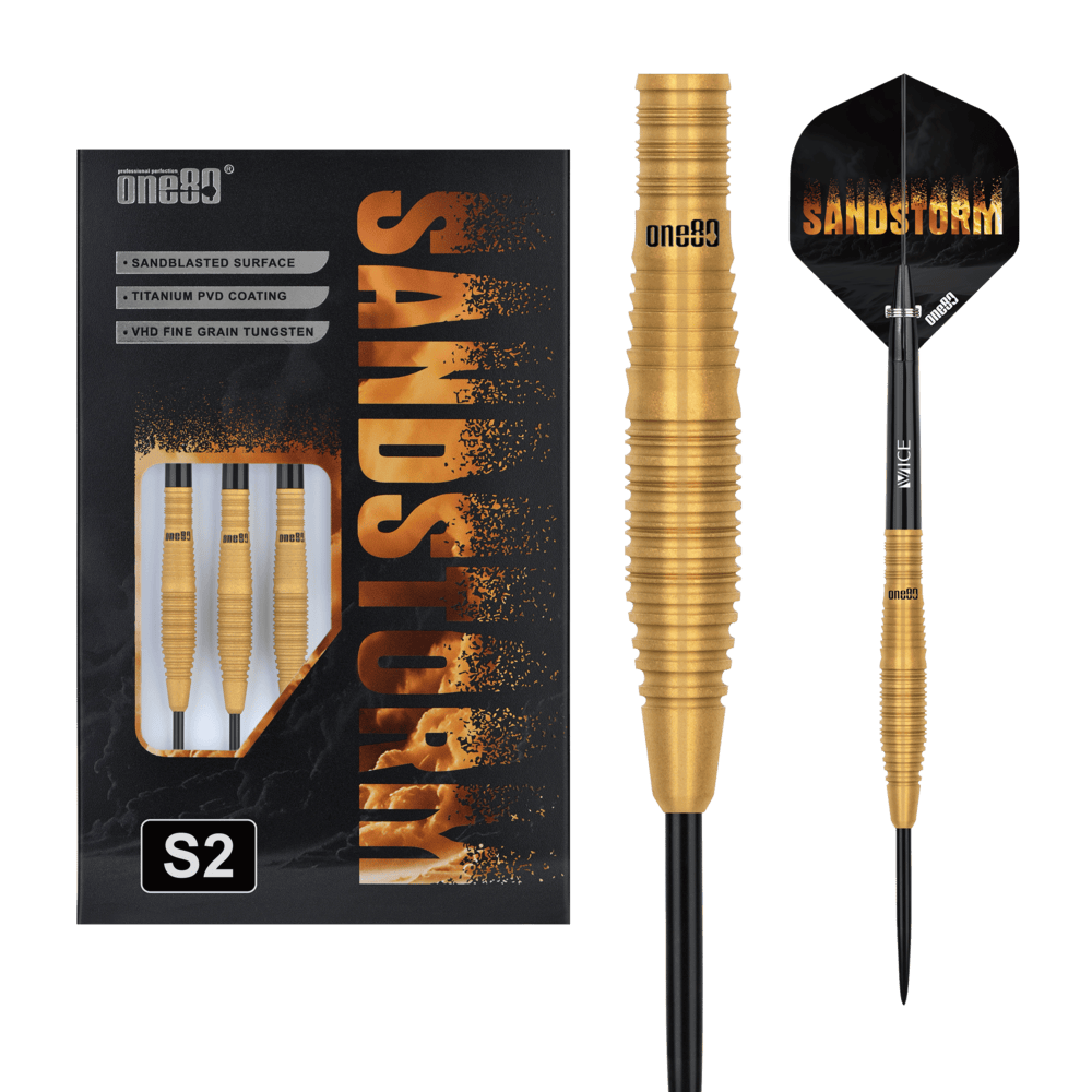 ONE80 Sandstorm 02 90% - Steel Tip Darts - Dartshopper.co.uk