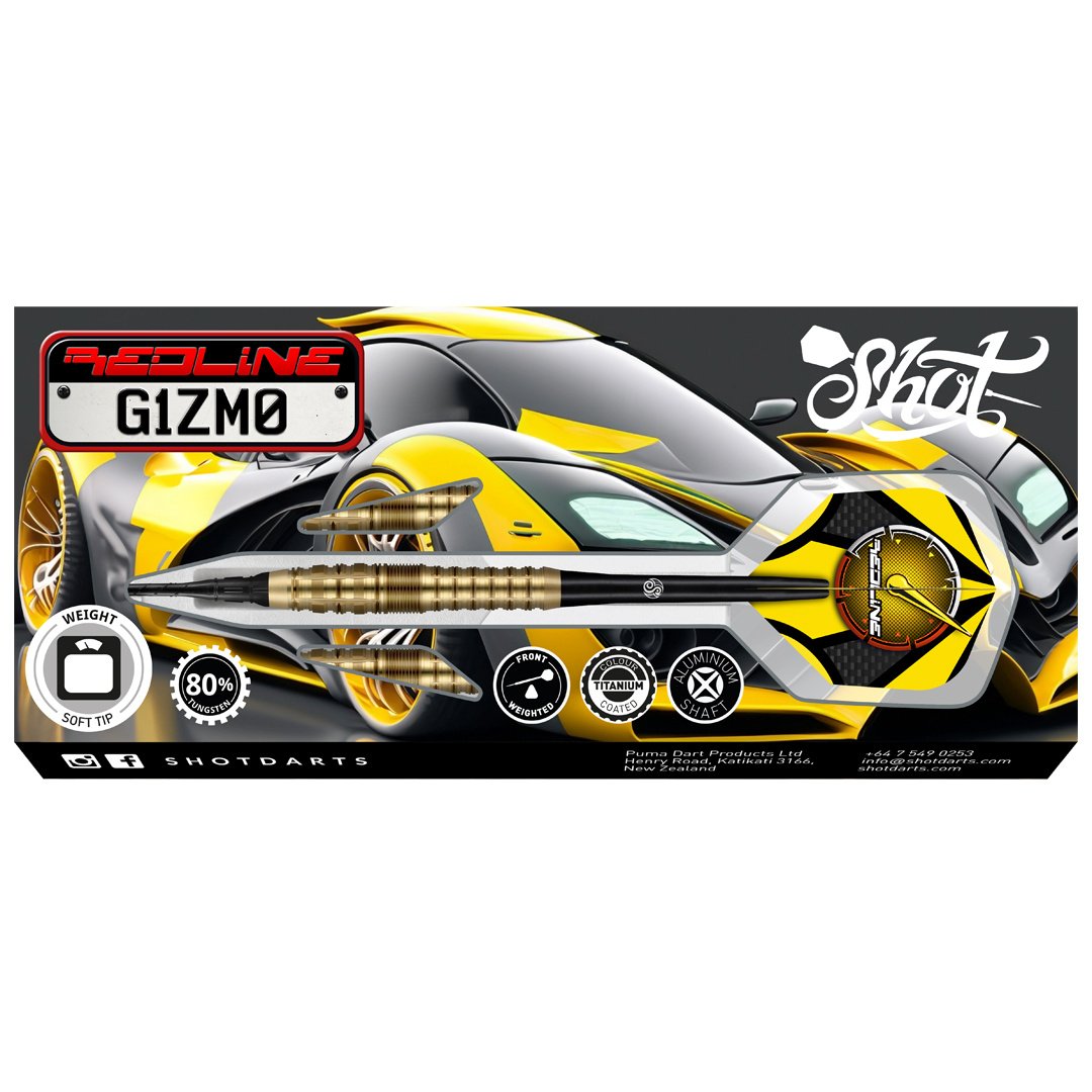 Shot Redline Gizmo 80% Soft Tip Darts