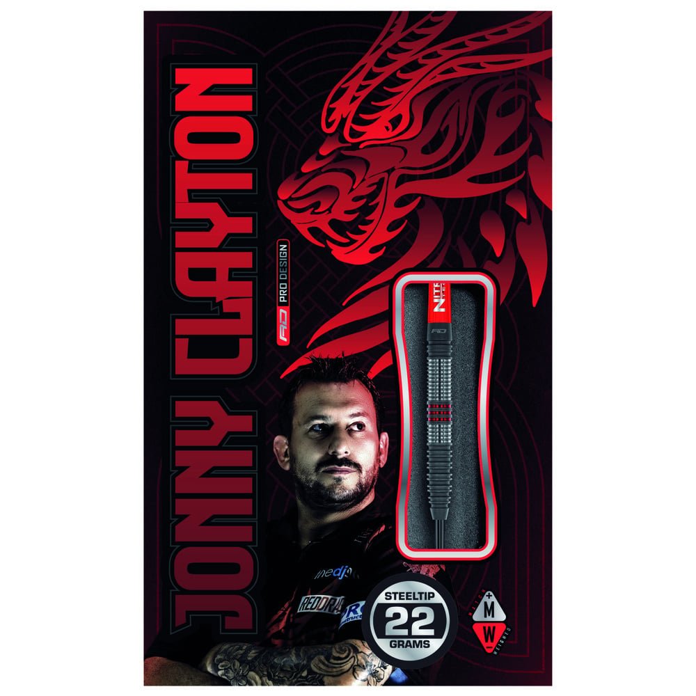 Red Dragon Jonny Clayton Hiraeth 90% - Steel Tip Darts
