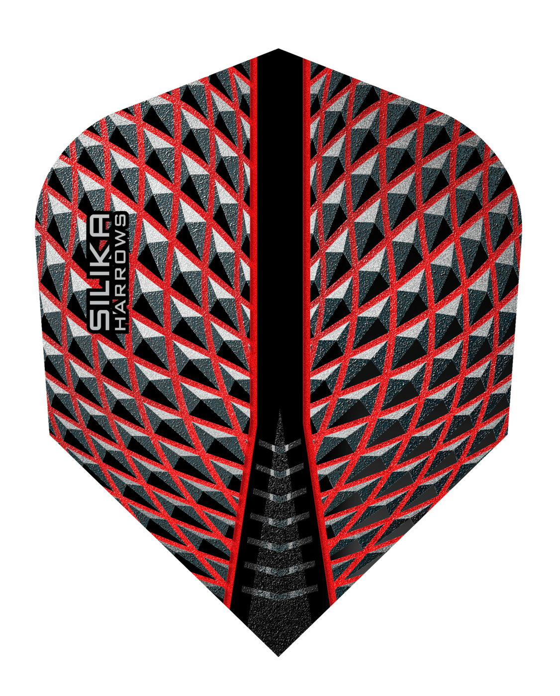Harrows Silika Round NO6 Red Tough Crystalline Coated Darts Flights