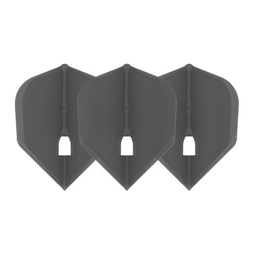 L-Style Champagne L3 Shape Clear Black - Dart Flights