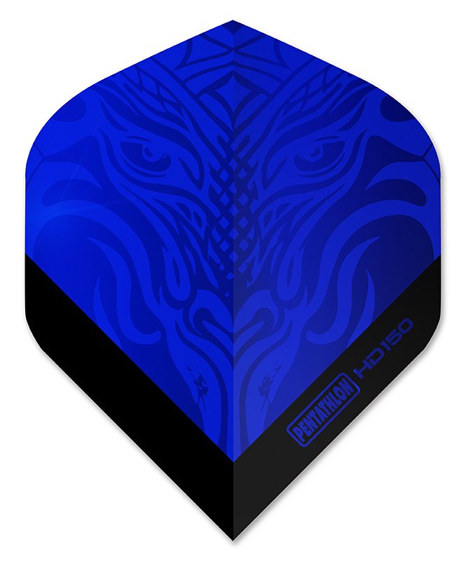 Pentathlon HD150 Metallic Dragon Blue Darts Flights