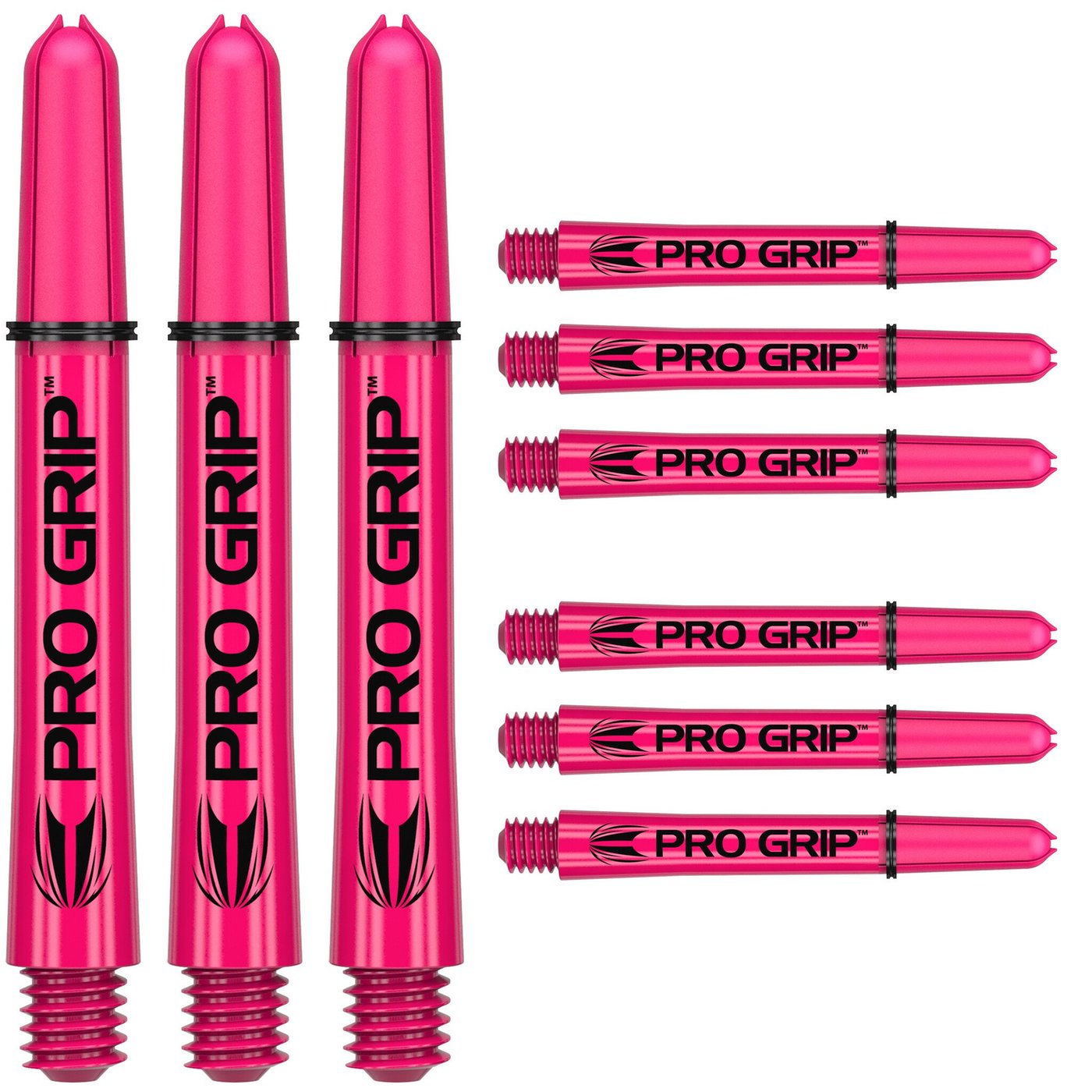 Target Pro Grip 3 Set Pink Darts Shafts
