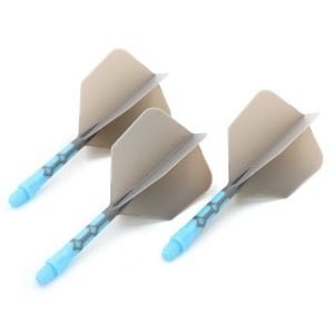 Cuesoul - ROST T19 Integrated Flights - Big Wing - Grey Blue - Dart Flights