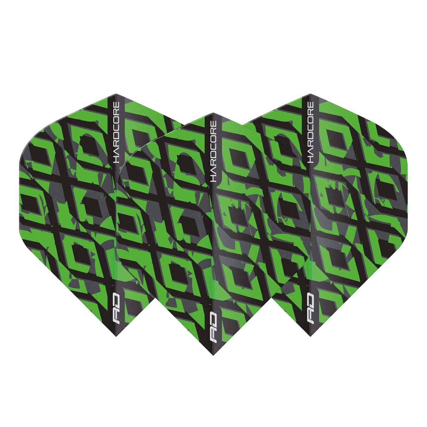 Red Dragon Hardcore Radical Black & Green - Dart Flights