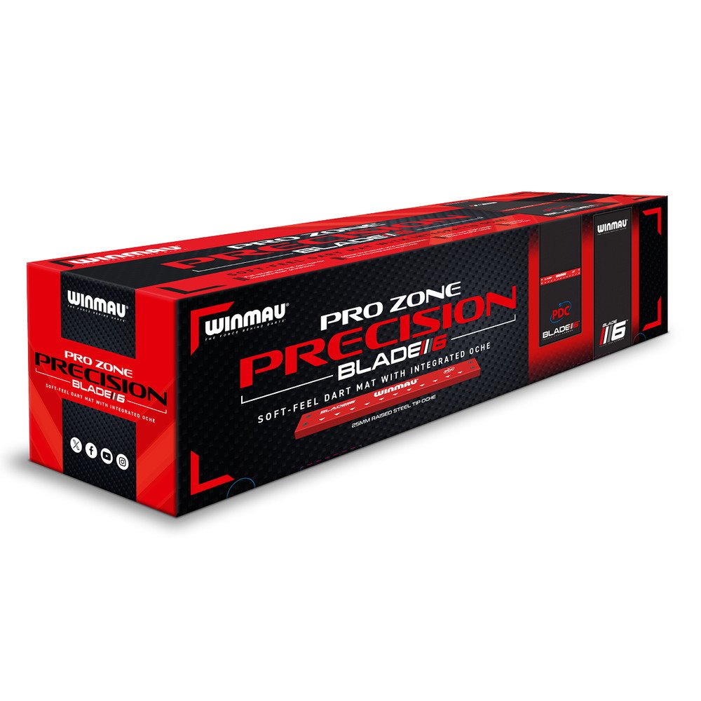 reas1 ＋ p5mate Pro セット Winmau Pro Zone Precision Blade 6 + Integrated Oche Dart Mat
