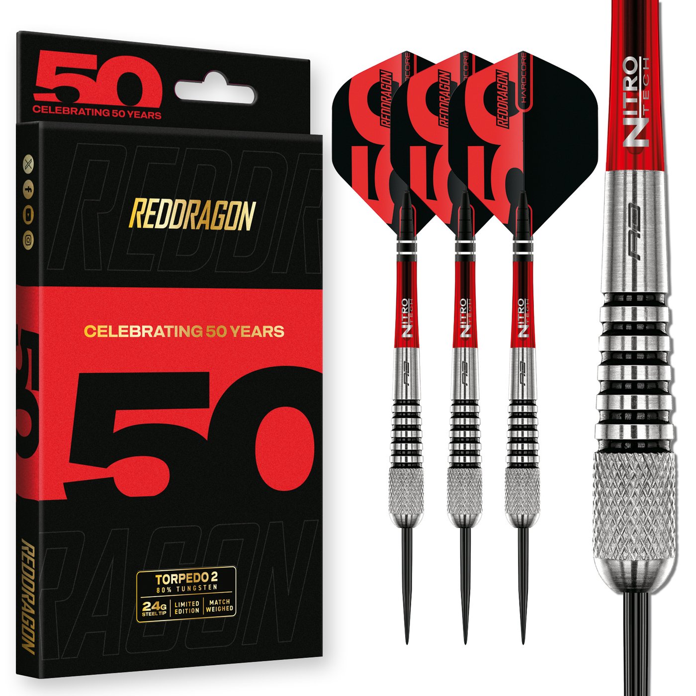 Red Dragon Flightmaster Torpedo 2 80% Limited Edition Darts