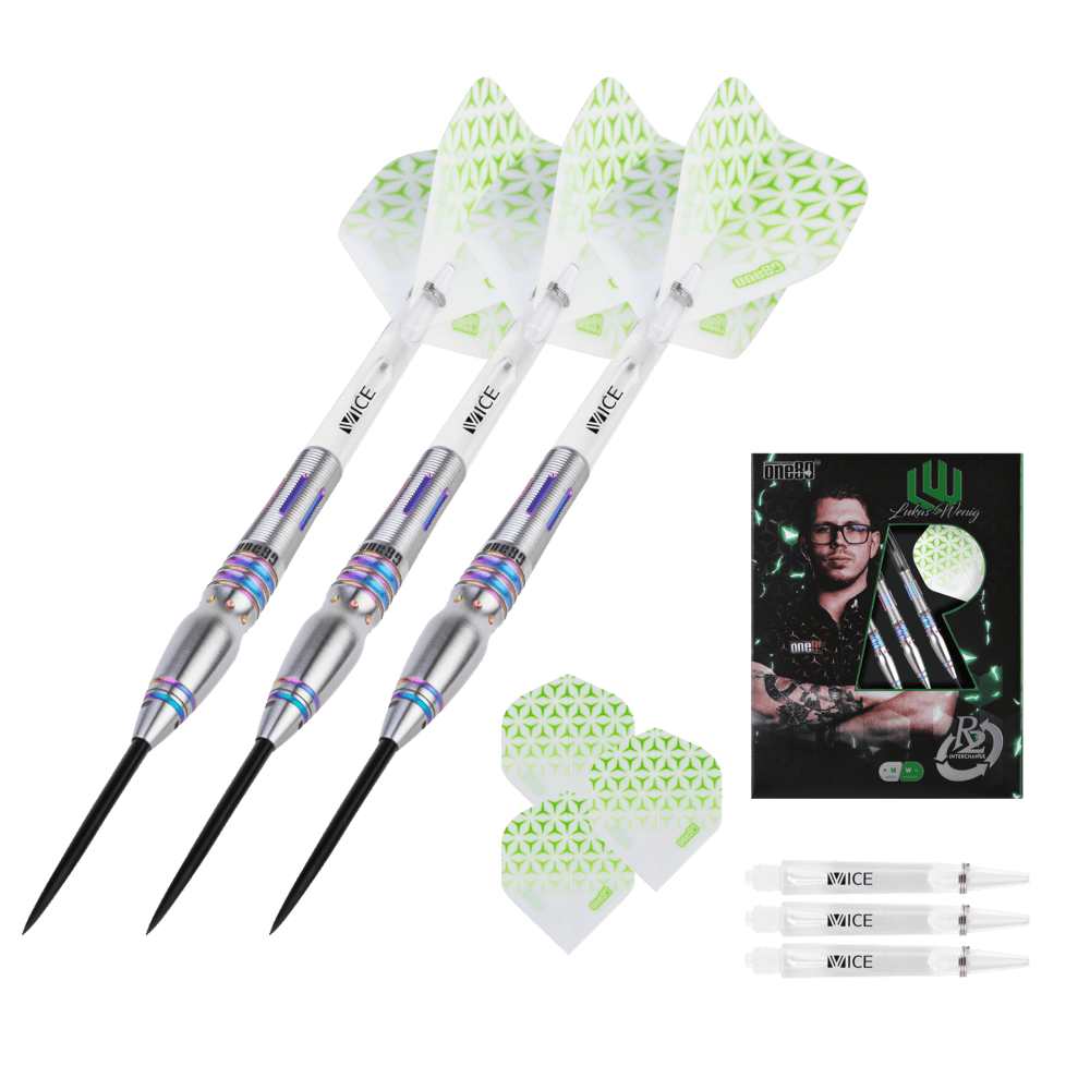 ONE80 Lukas Wenig R2 Interchange 90% - Steel Tip Darts
