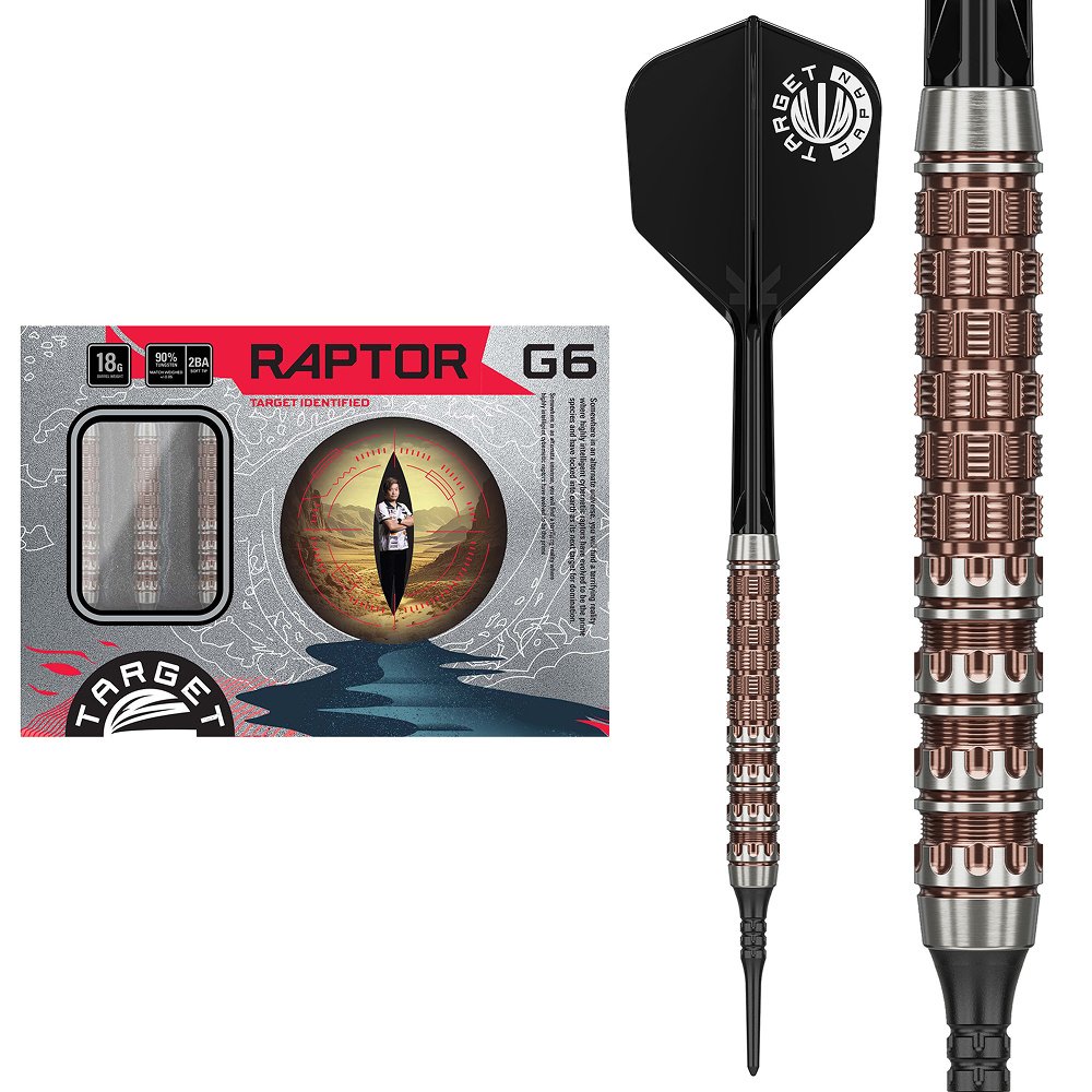 Target Japan George Nishitani Raptor G6 90% Soft Tip Darts