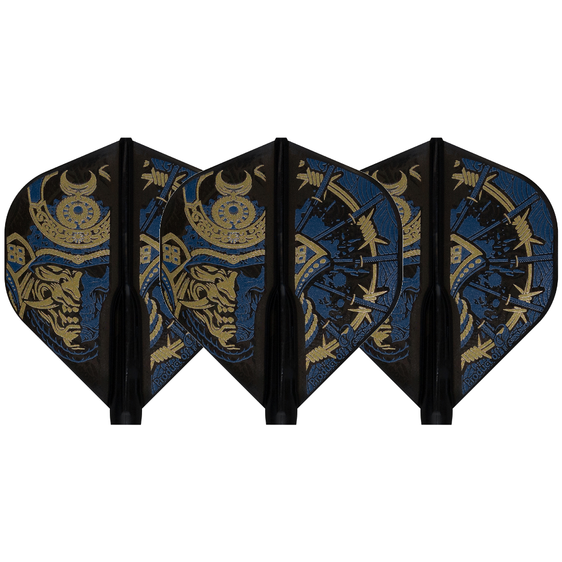 Cosmo Darts Fit Flight Air Printed Series Samurai Skull B Standard Darts Flights