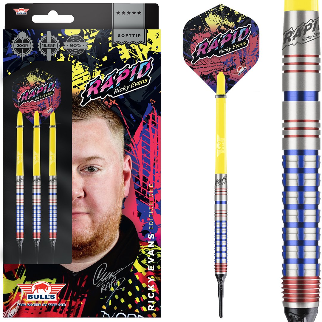 Bull's Ricky Evans 90% Soft Tip Dartpile