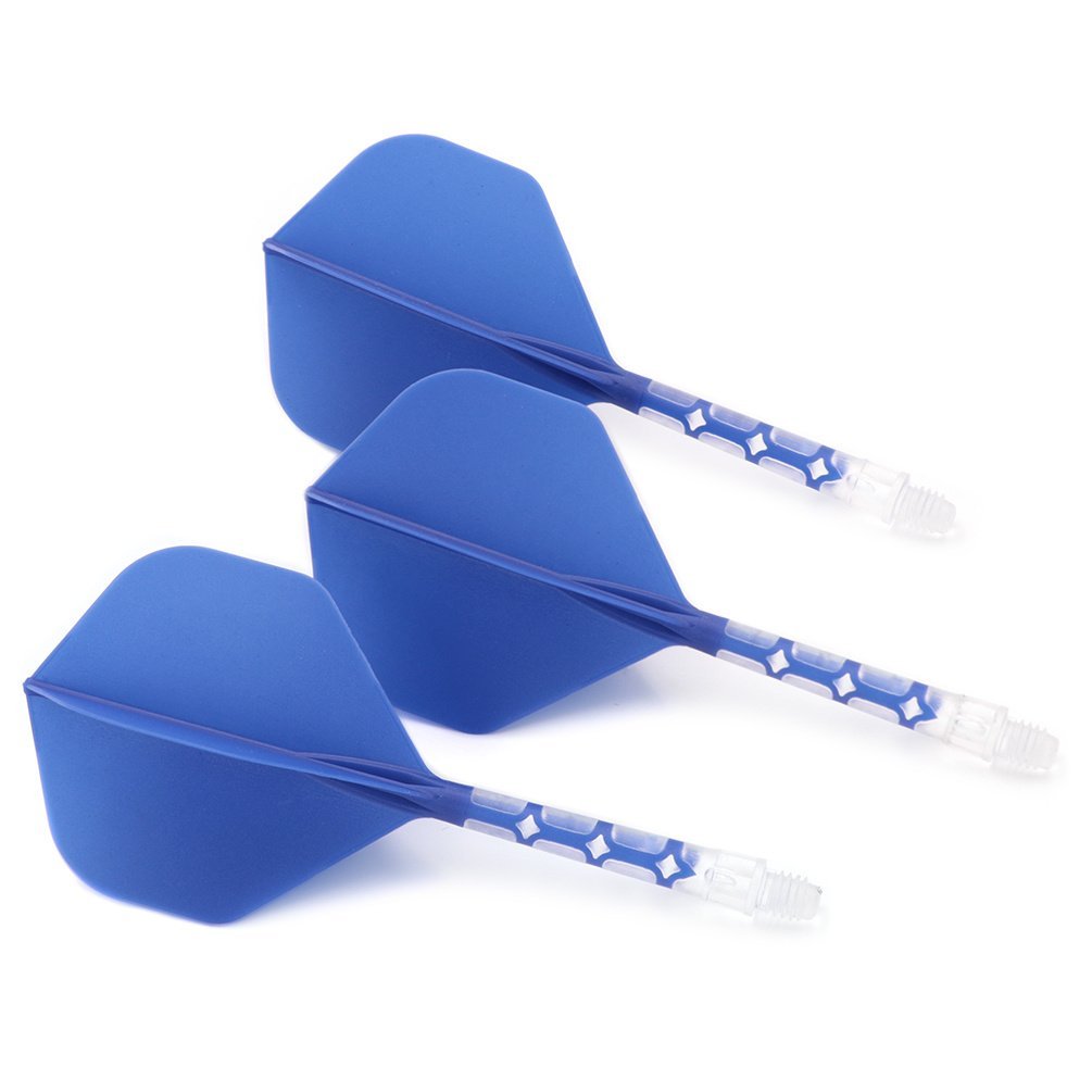 Cuesoul - ROST T19 Integrated Flights - Standard Shape - Clear Blue - Dart Flights