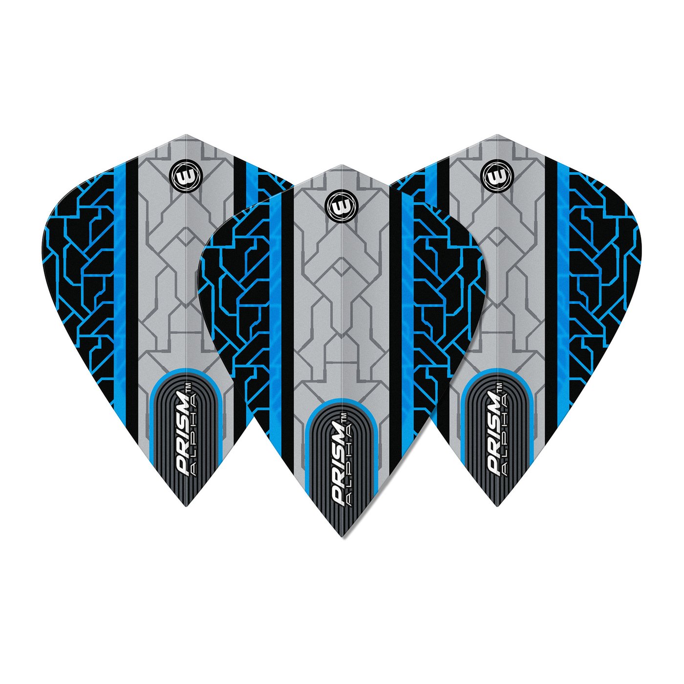Winmau Prism Alpha Kite Blue/Grey Darts Flights