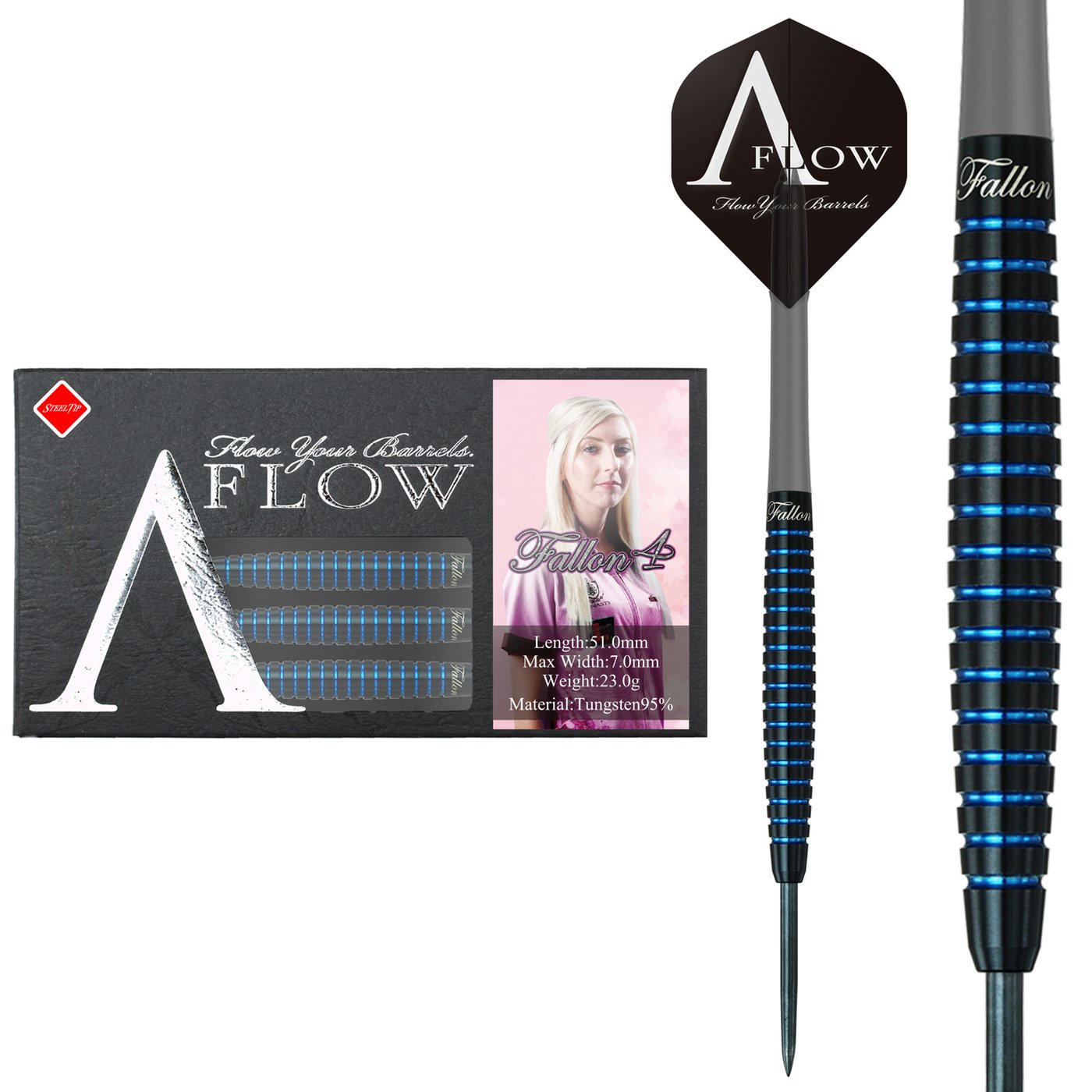 Dynasty A-FLOW Fallon Sherrock - Fallon 4 95% Darts - Dartshopper.com