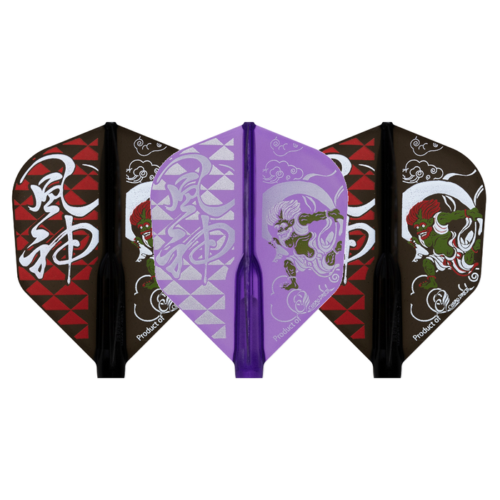 Cosmo Darts Fit Flight Air Printed Series Fujin-Raijin Shape Darts