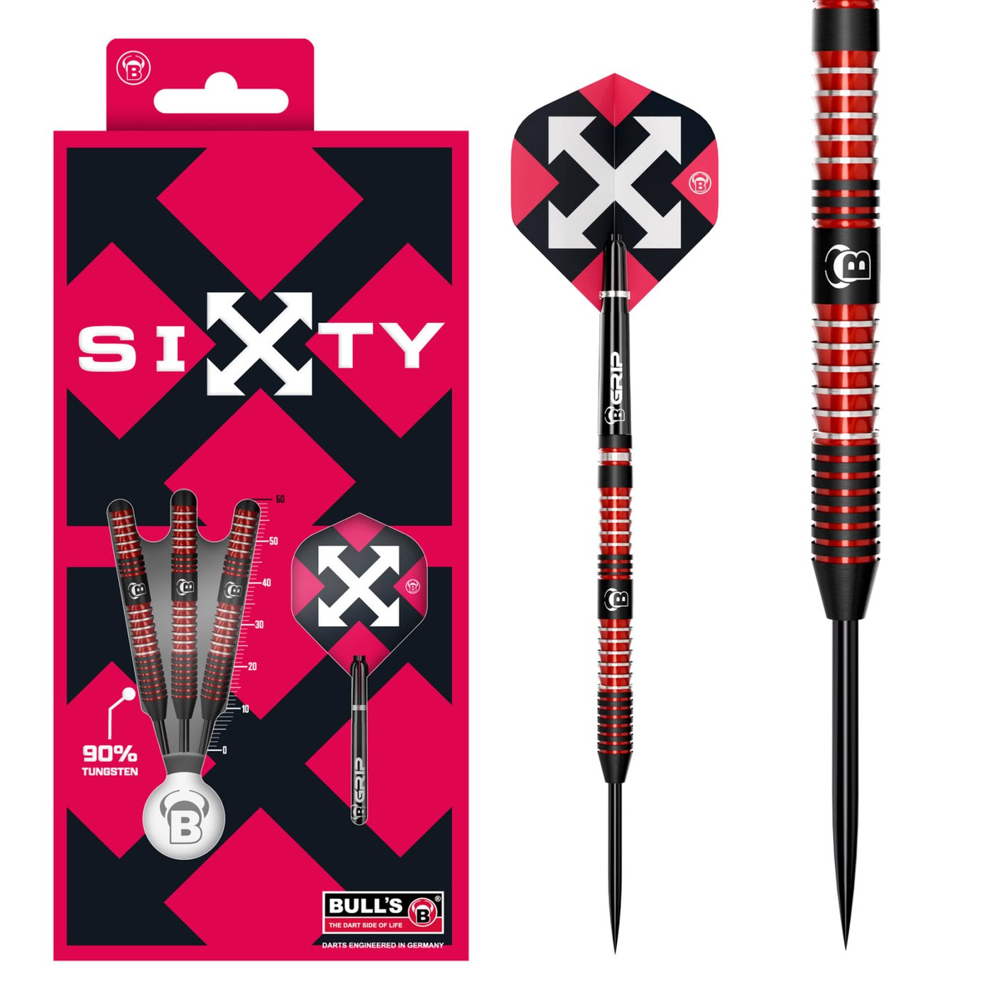 BULL'S Sixty S1 90% - Steel Tip Darts