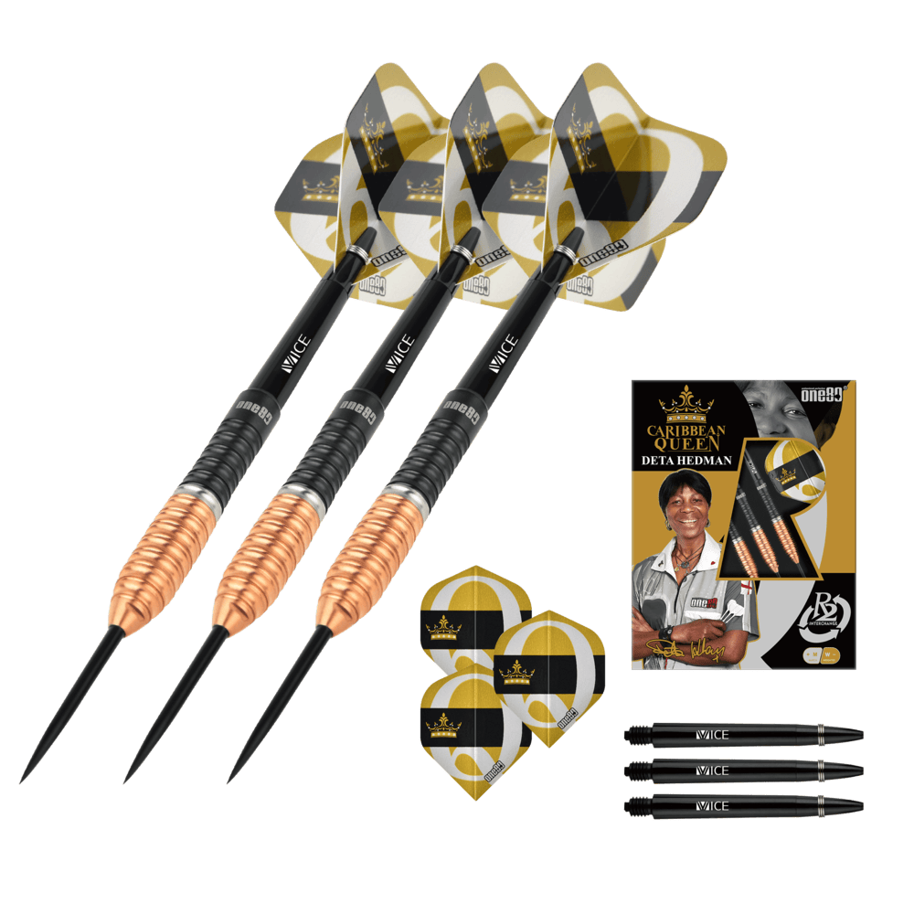 ONE80 Deta Hedman V3 R2 Interchange 90% - Steel Tip Darts
