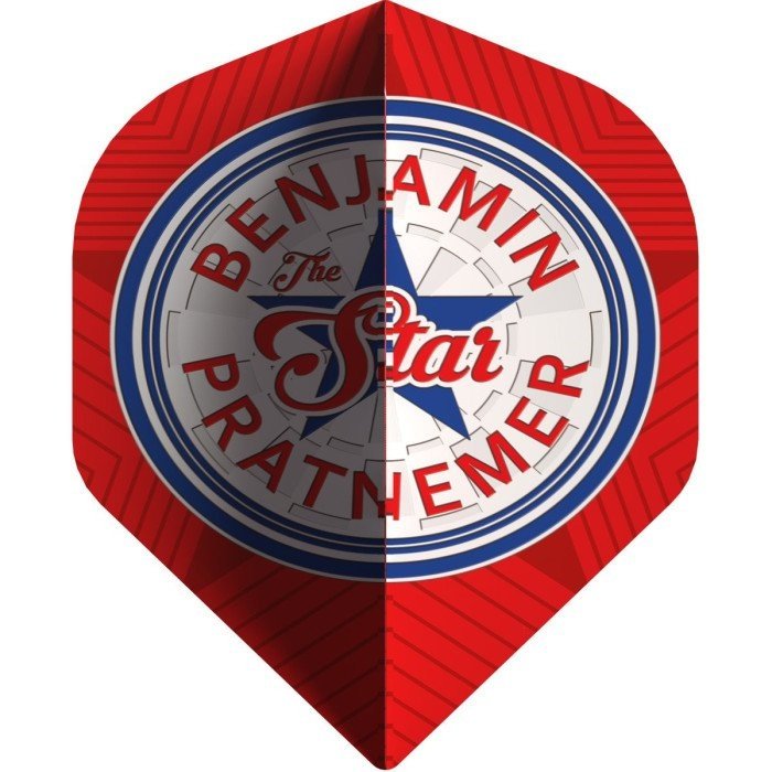 Bull's Benjamin Pratnemer 90 Red NO2 - Dart Flights