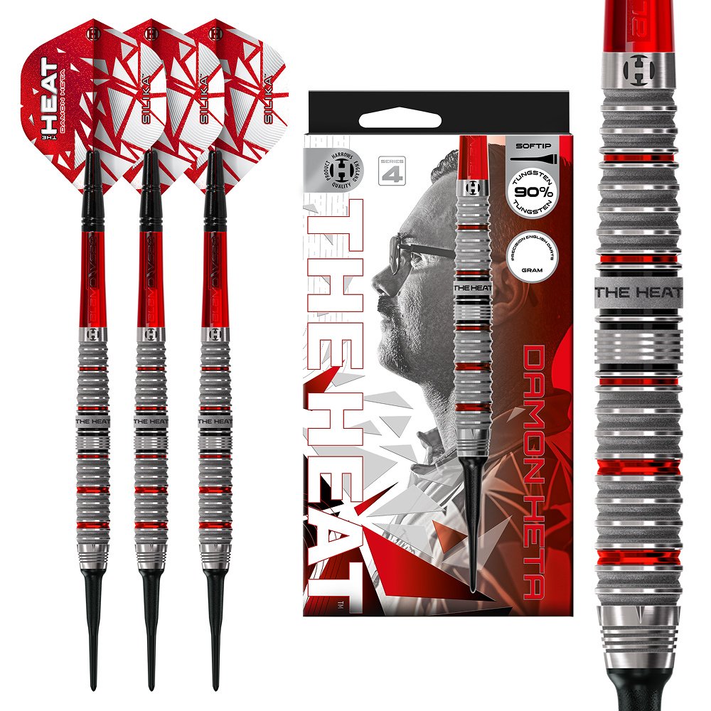 Harrows Damon Heta V4 90% Soft Tip Darts