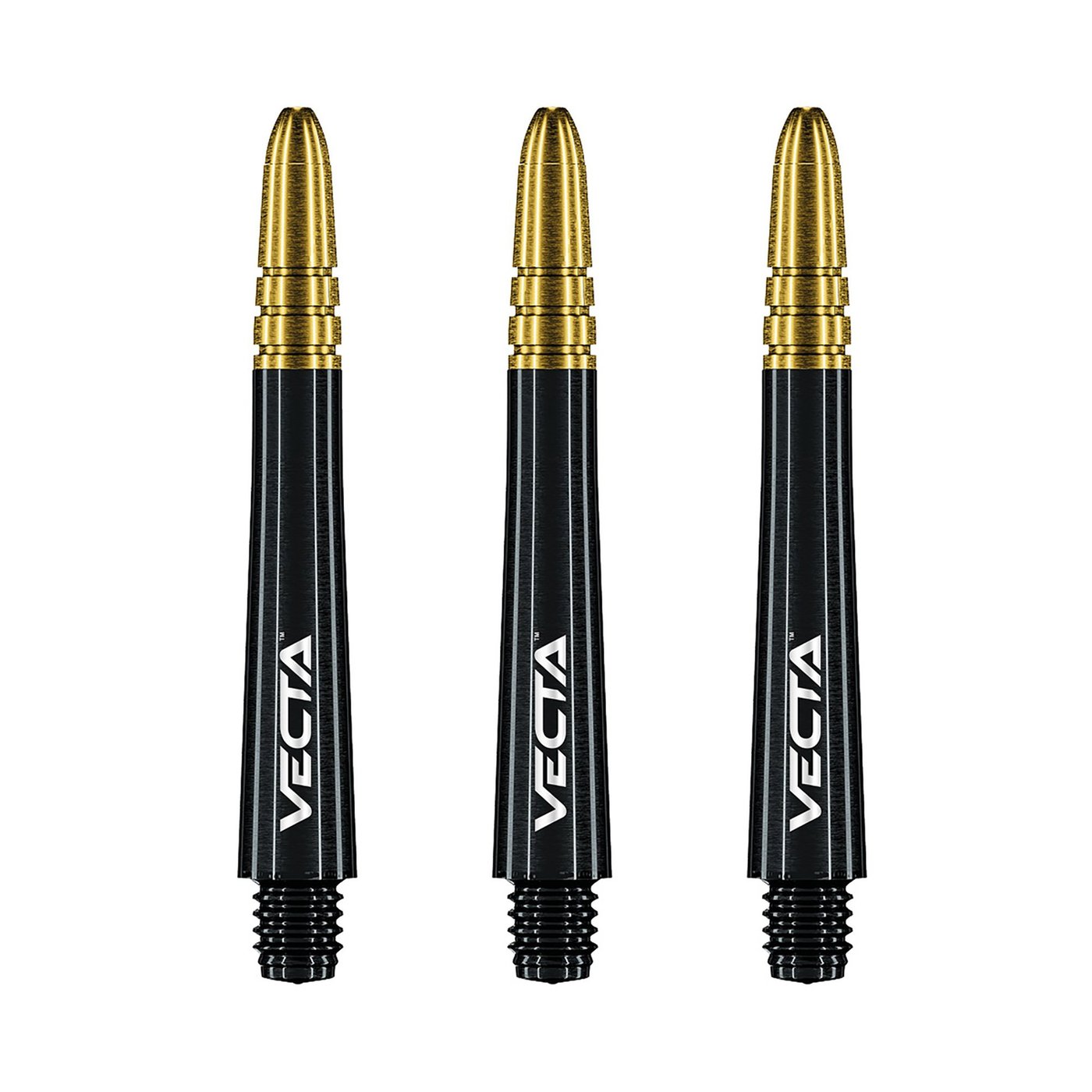 Winmau Vecta Black & Gold Darts Shafts