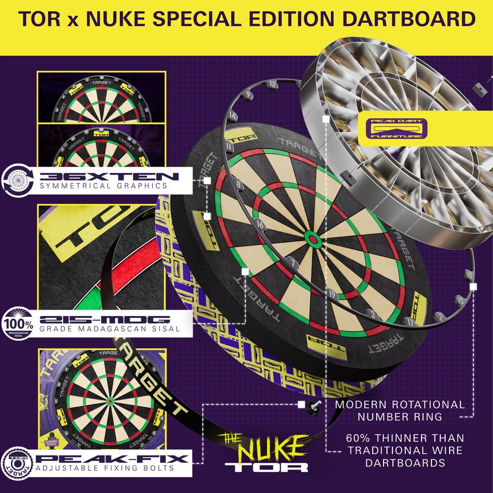Target Luke Littler World Champion 2025 TOR Surround Set - Diana de dardos Set