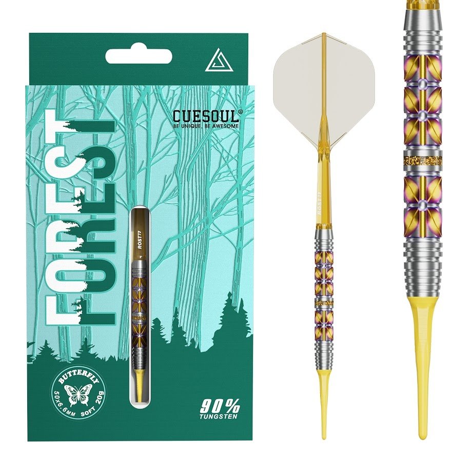 Cuesoul Forest Butterfly 90% - Soft Tip Darts