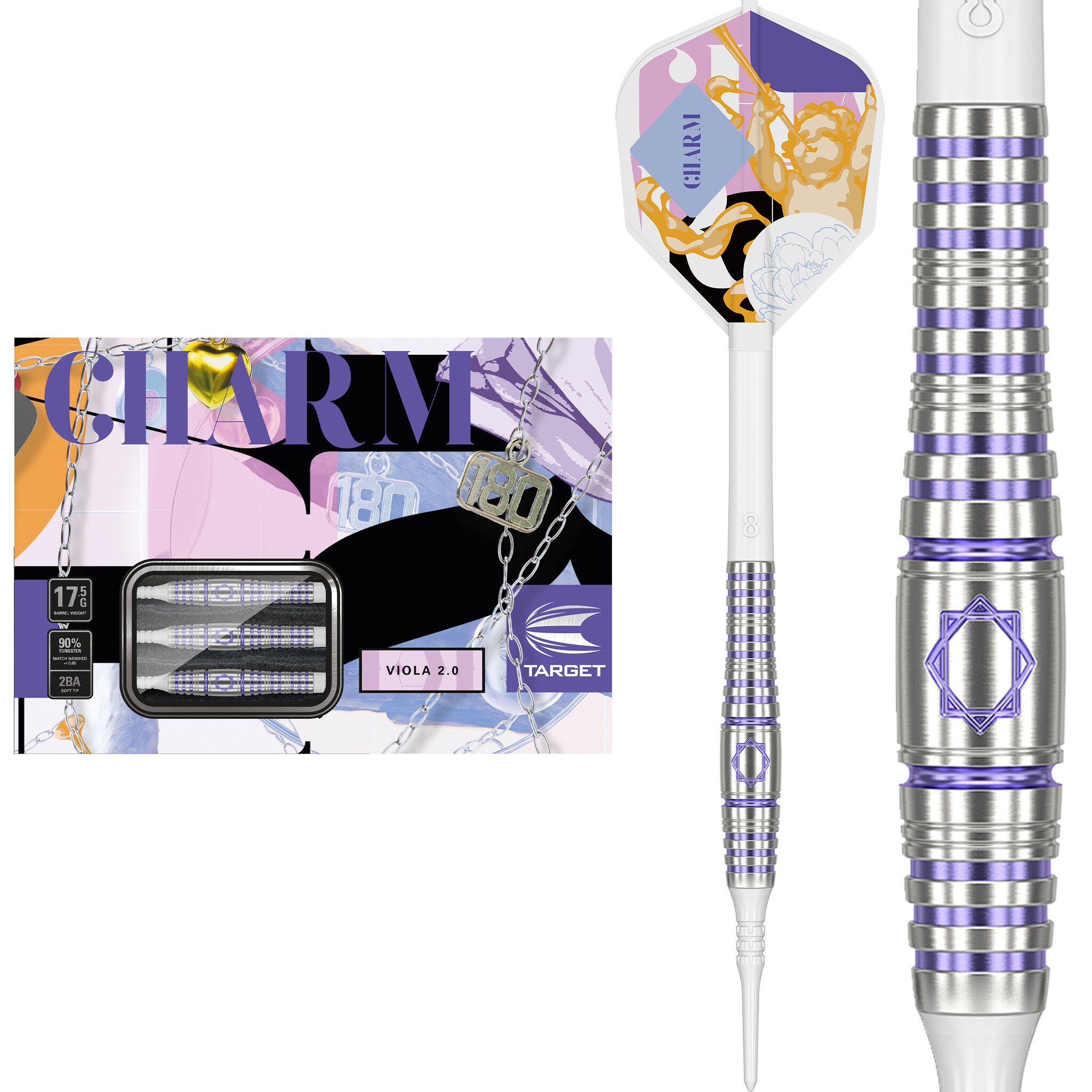 Target Japan Charm Viola 2.0 90% Soft Tip Darts