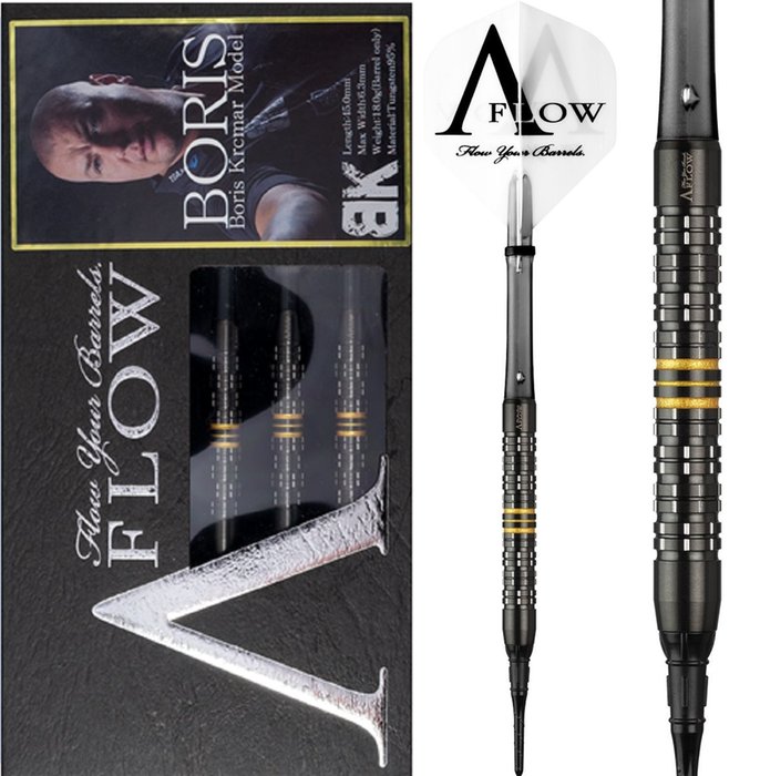 Dynasty A-FLOW Black Line Boris Krcmar Yellow 95% Soft Tip