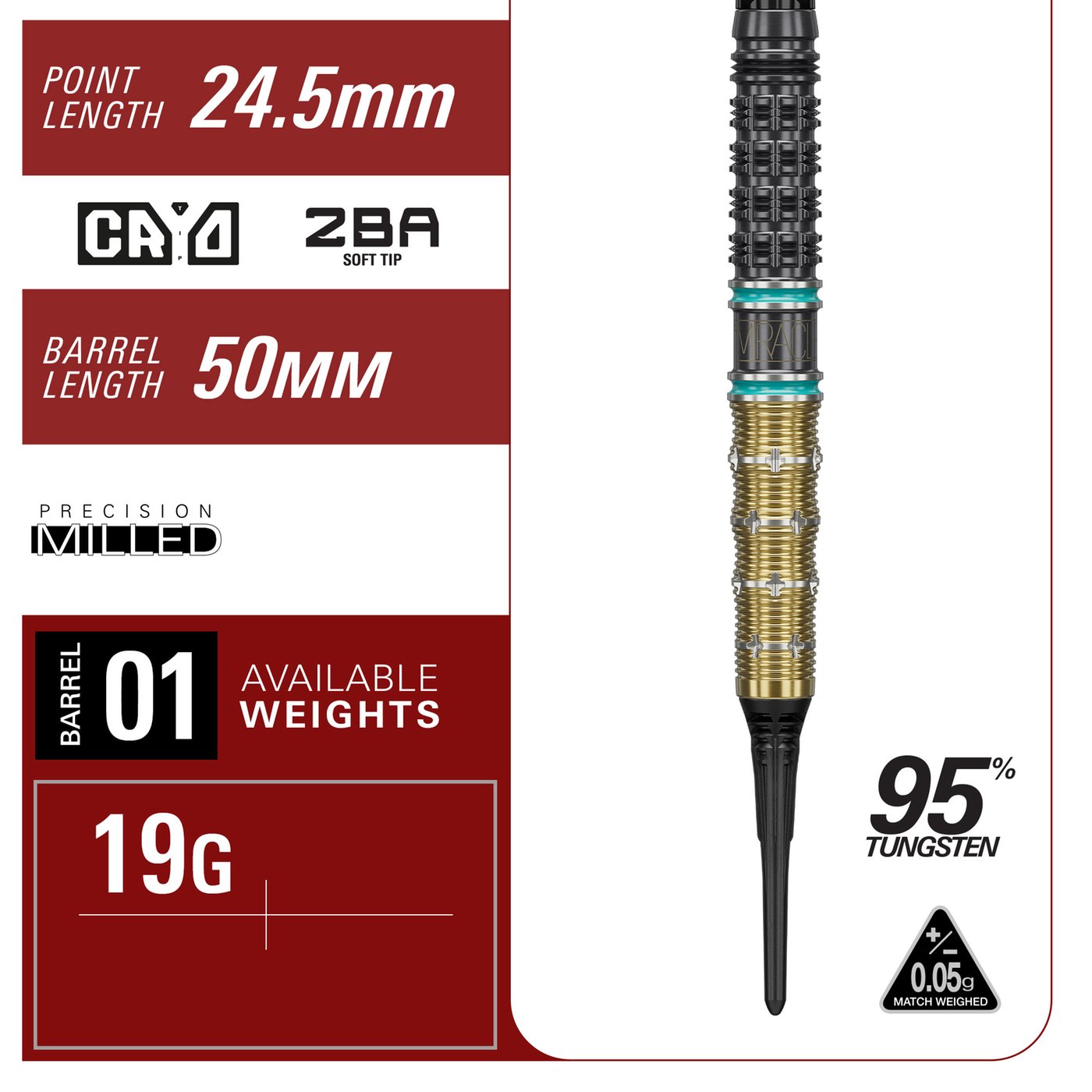 Target Japan Mikuru Suzuki The Miracle G7.5 95% - Soft Tip Darts