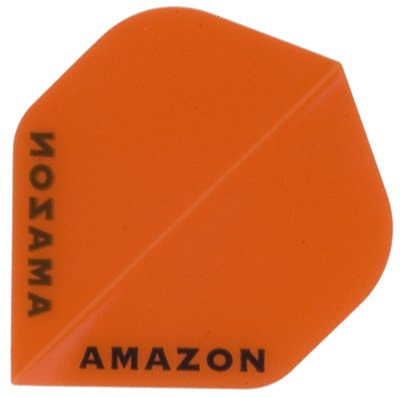 Amazon 100 Transparent Orange Darts Flights