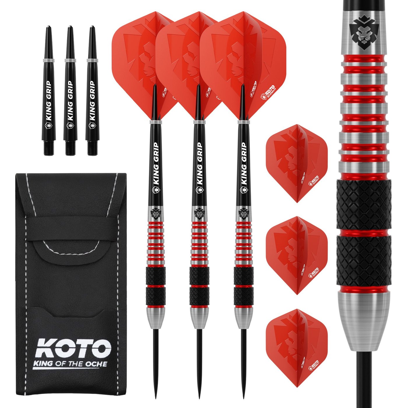 KOTO Kingbomb Black & Red 90% Dartpile