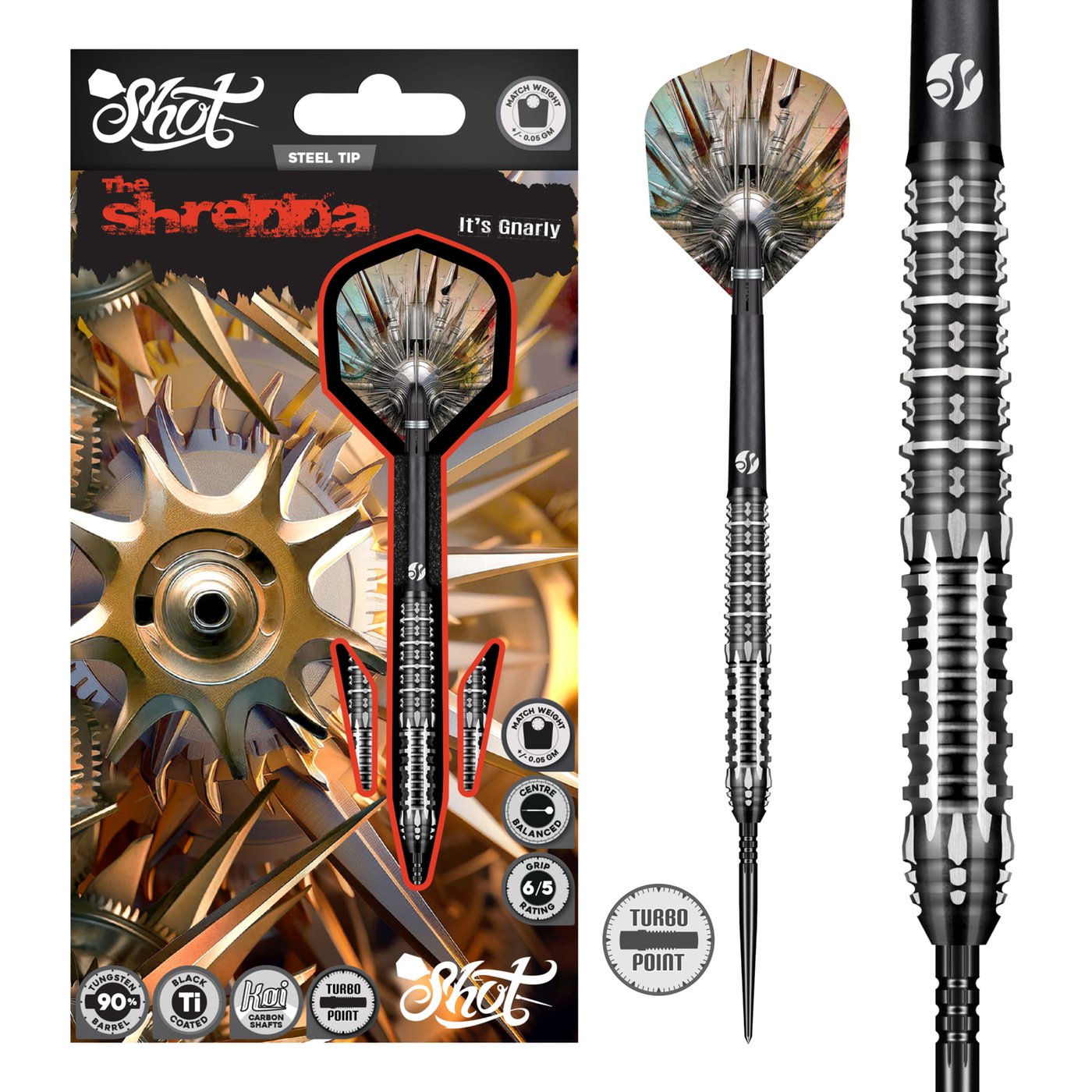 Shot Gnarly Shredda Turbo Point 90% - Dartpfeile
