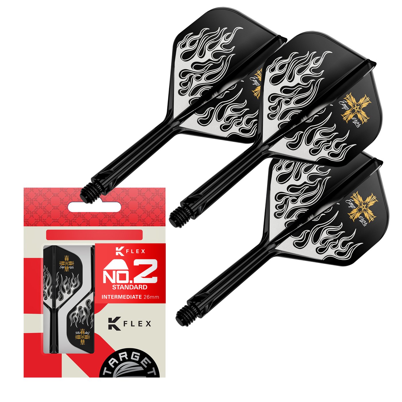 Target Japan K-Flex Mitsumasa Hoshino Pyro G2 NO2 - Dart Flights