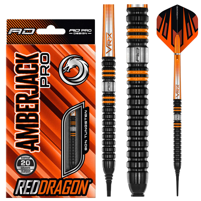 Red Dragon Amberjack Pro 1 90% Soft Tip Darts