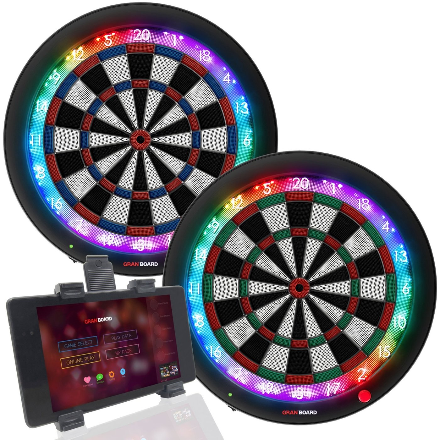 GranBoard 3S Green Smartboard - Electronic Dartboard - Dartshopper.com