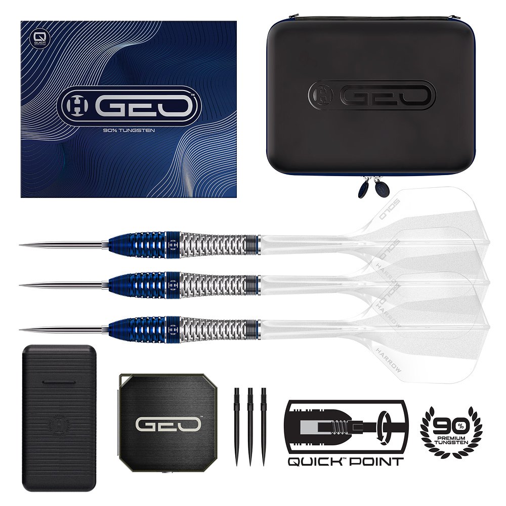 Harrows Geo Bomb Quick Point 90% - Steel Tip Darts