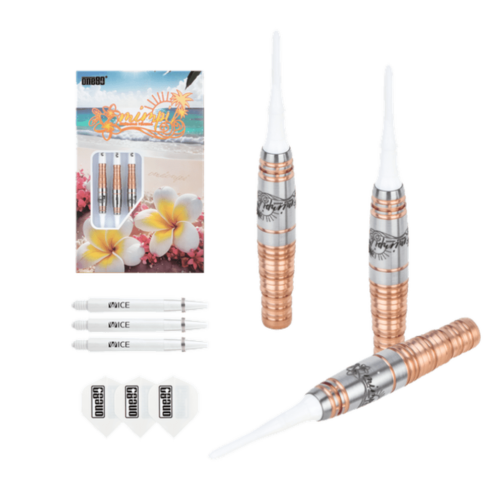 ONE80 Hiromi Sakura Mimpi II Rosegold 90% Soft Tip Darts