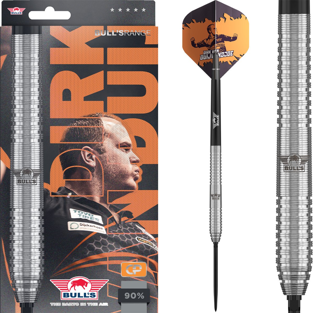 Bull's Dirk van Duijvenbode Original Convertible Point 90% - Steel Tip Darts