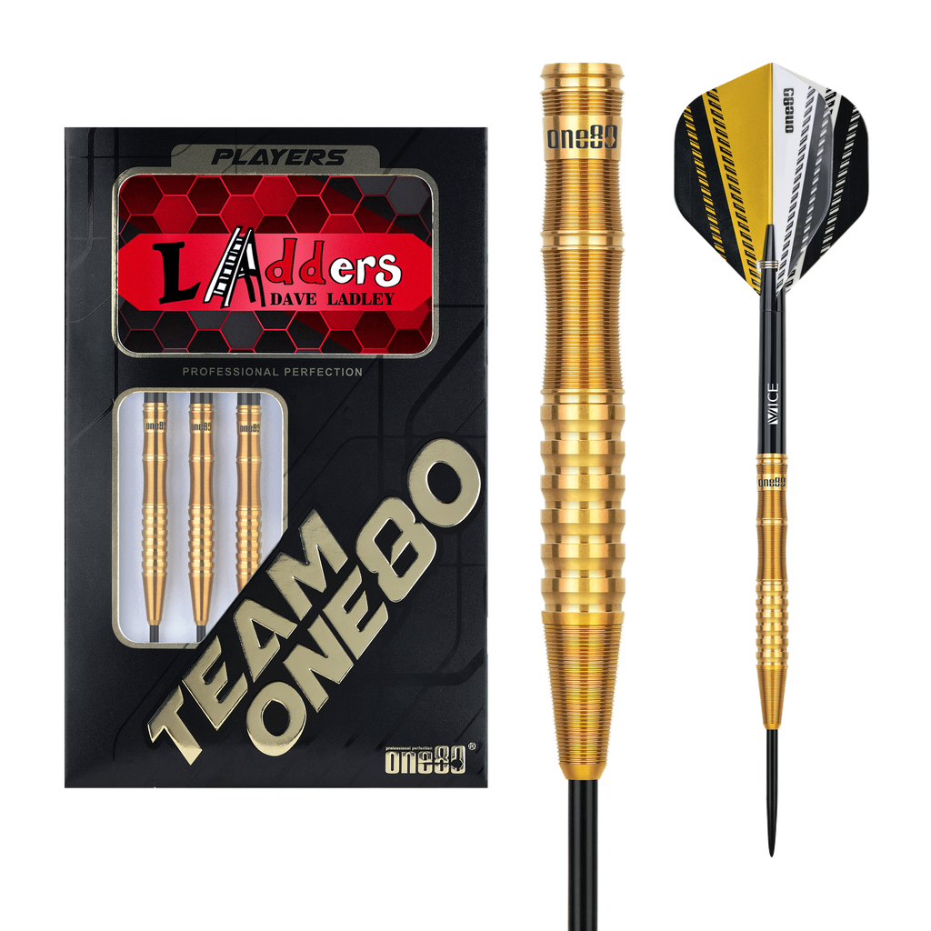 Dardos ONE80 Dave Ladley 90% Punta de Acero
