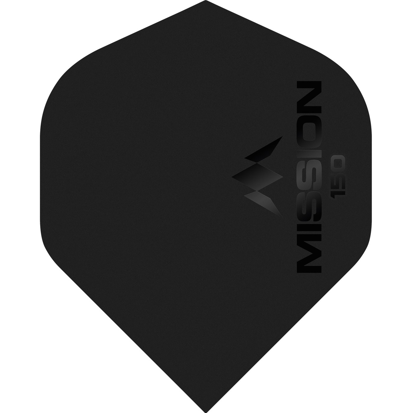 Mission Logo Std NO2 Black - 150 Micron Darts Flights