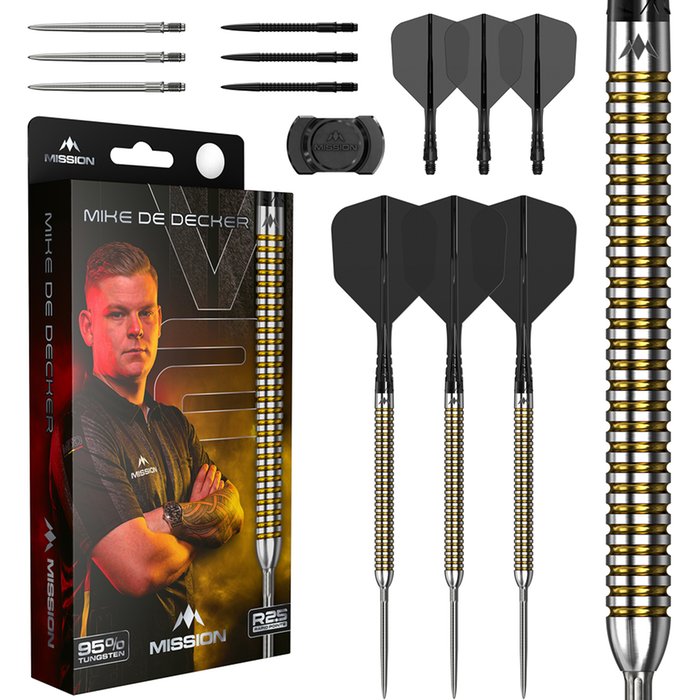 Mission Mike de Decker V2 Rapid Point 95% - Steel Tip Darts